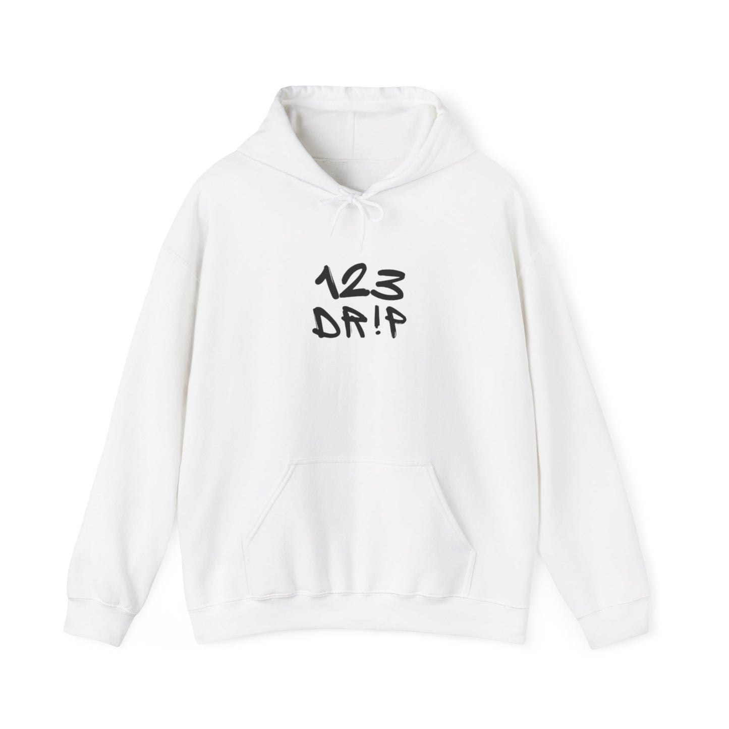 Unisex White 123 Logo Hoodie