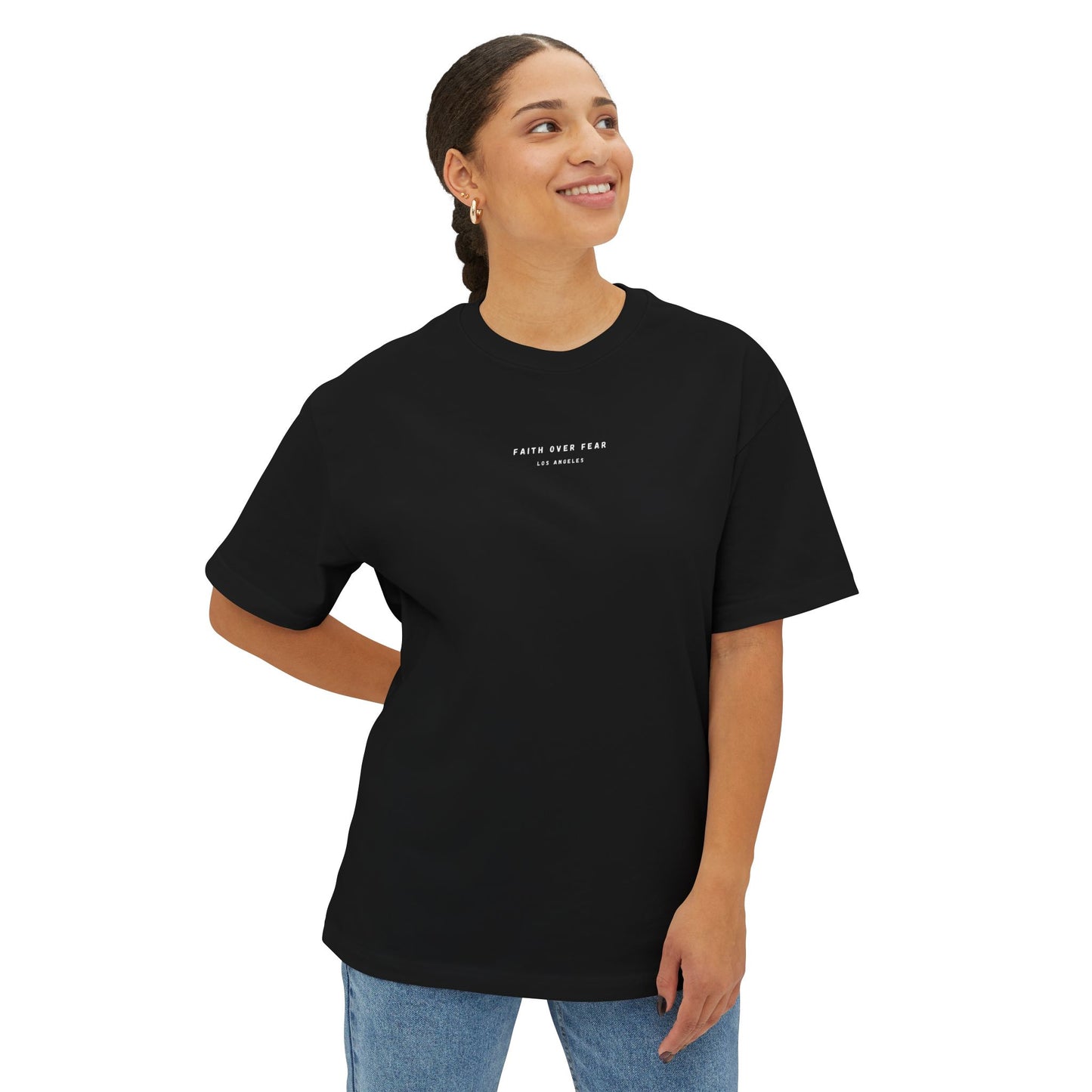 Unisex Oversized Boxy Tee Black