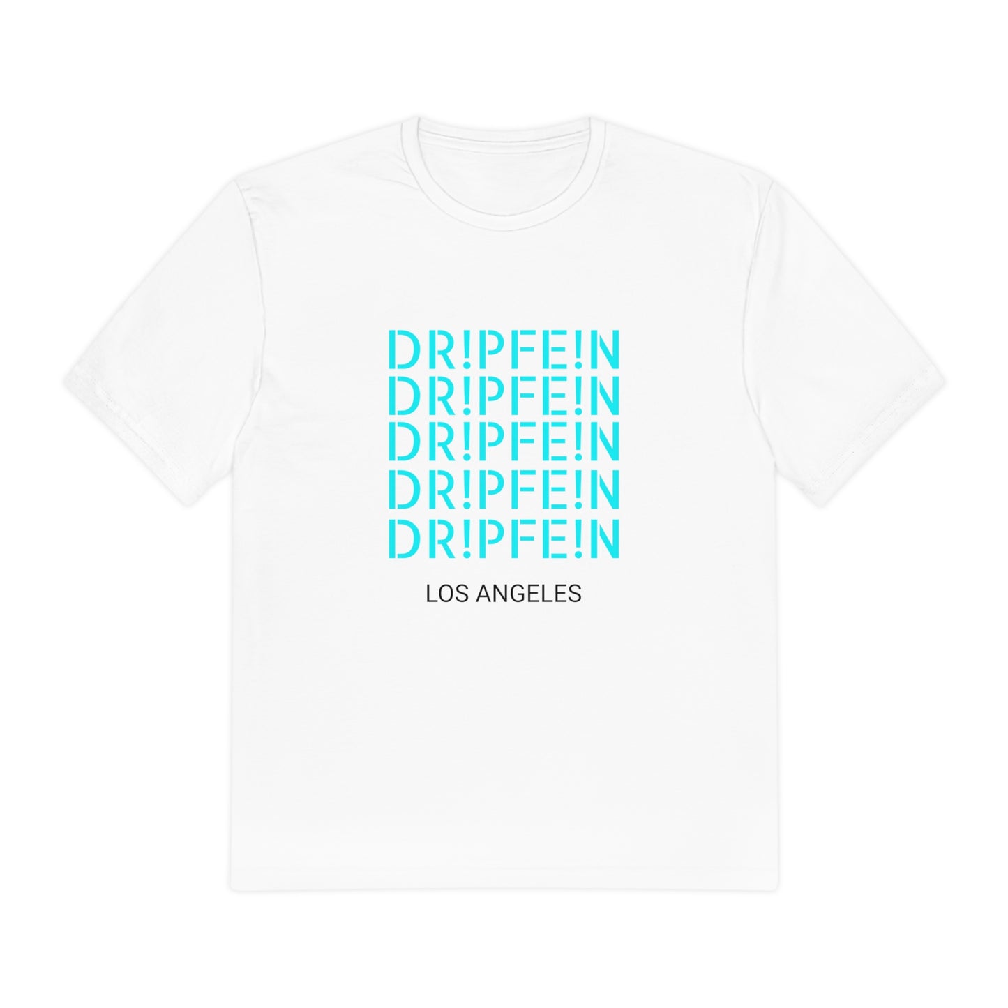 DR!PFE!N Logo Aqua Stacked Design T-Shirts