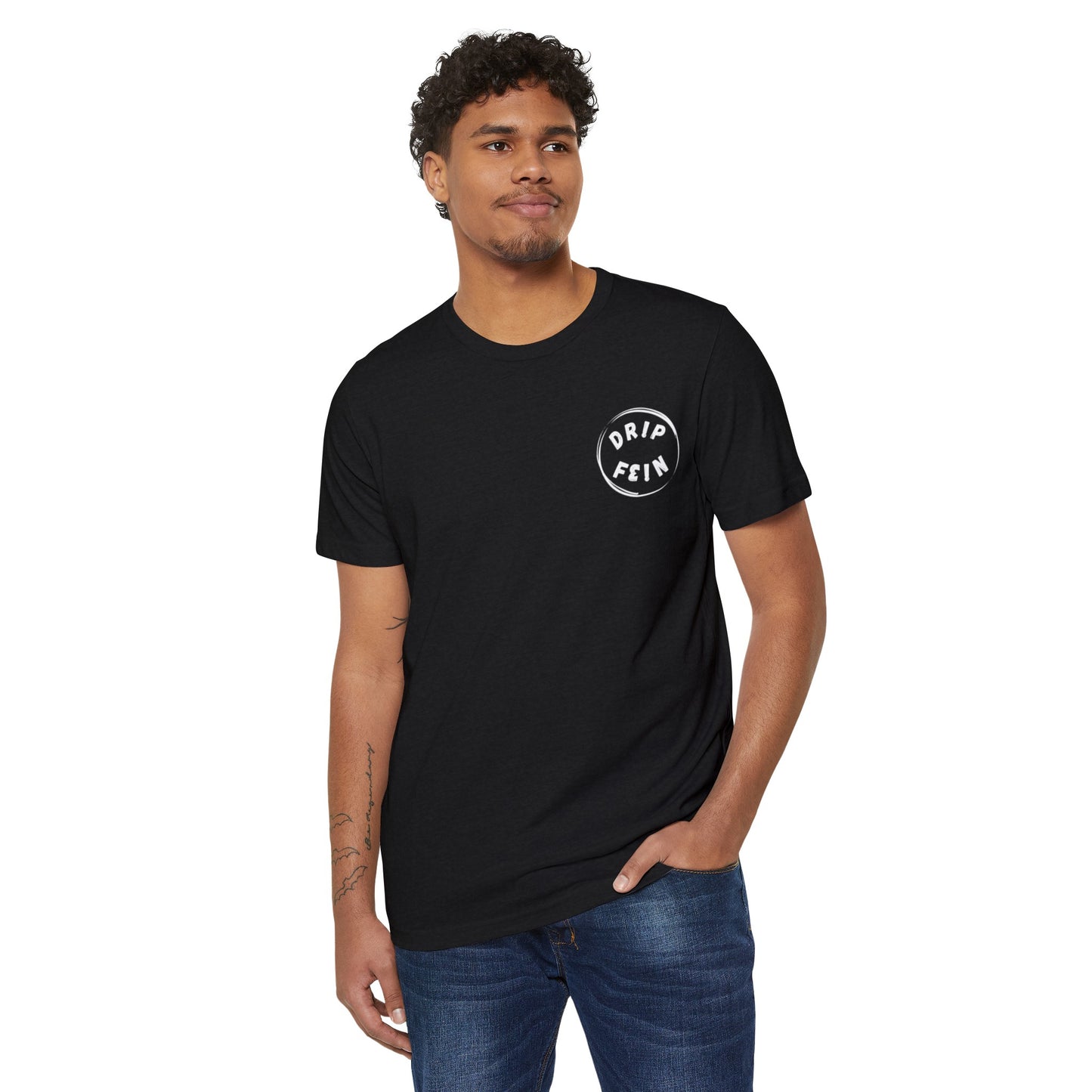 Unisex Recycled Organic FE!N White Circle Logo T-Shirt