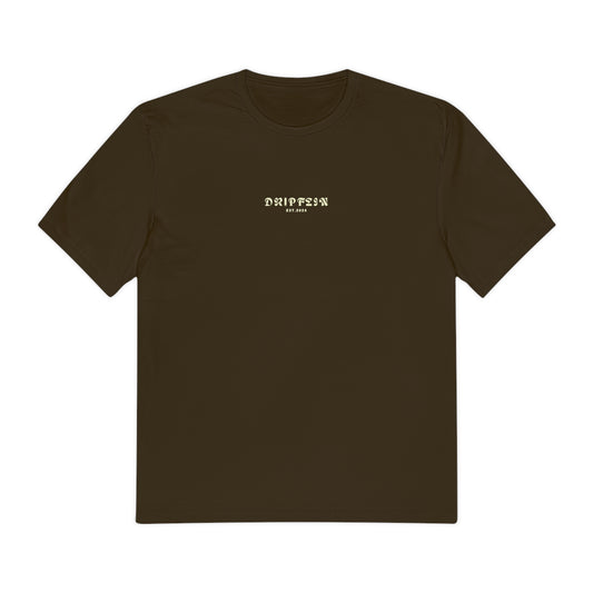 Brown Off- White Drip Logo T-Shirts